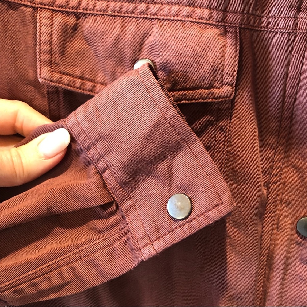 Rails Like New Utility Jacket Dusty Mulberry Wine… - image 5